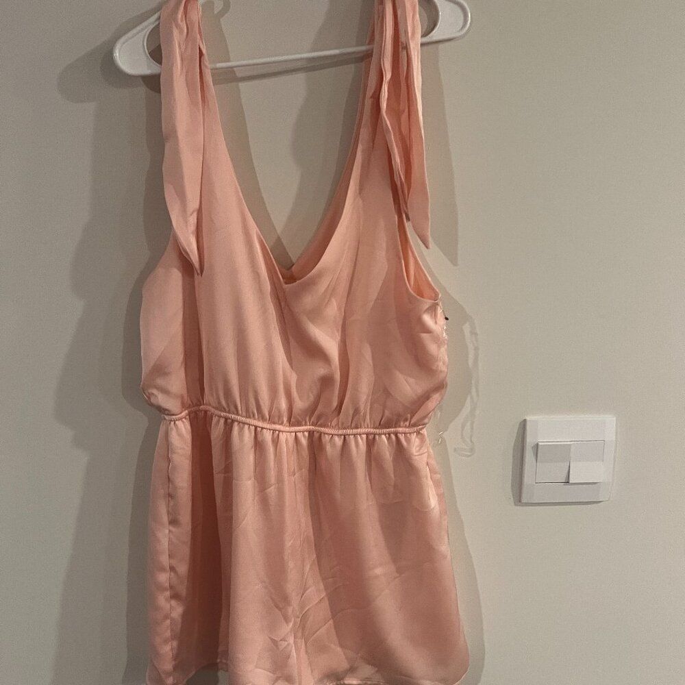 Altar'd State large tie shoulder‎ romper